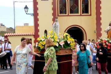 Misa y procesión del Sagrado Corazón de Jesús en La Higuera Canaria (Foto Francisco Javier Santana)